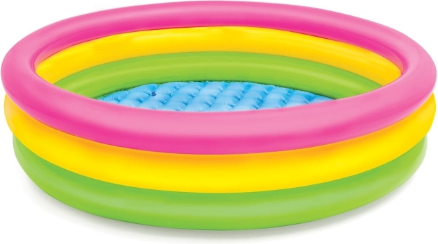 Drei transparente farbige Ringe