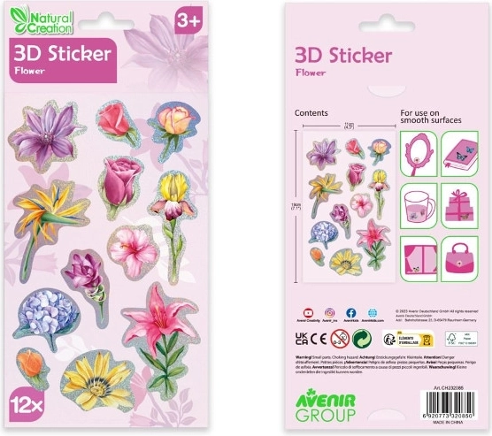 3D-Aufkleber Blumen Avenir