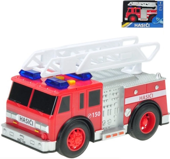 Feuerwehrauto mit Licht und Sound 18 cm – 1 Stück