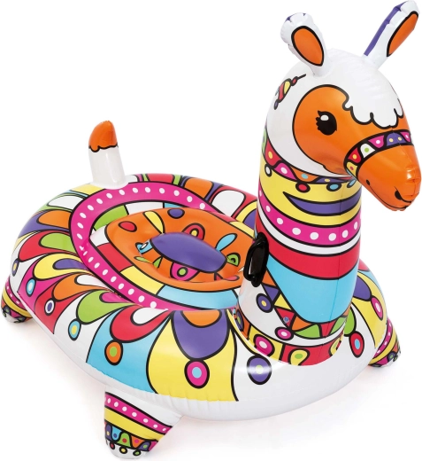 Bestway aufblasbares Lama mit Haltegriffen 193 × 151 cm