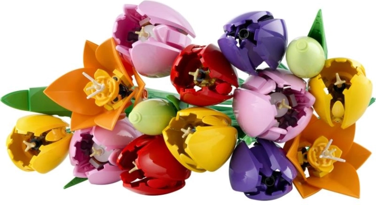 Realistische Tulpen in leuchtenden Farben