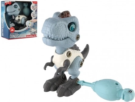 Schraubbarer Dinosaurier mit Licht und Sound, 12 cm