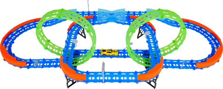 Zwei fluoreszierende 360°-Loops