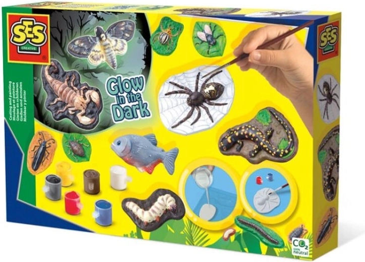 SES Creative Set mit Gipsabdrücken – Insekten & Käfer