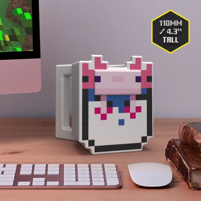 3D Becher MINECRAFT Axolotl