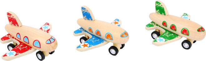 Holz-Aufziehflugzeug small foot – rot