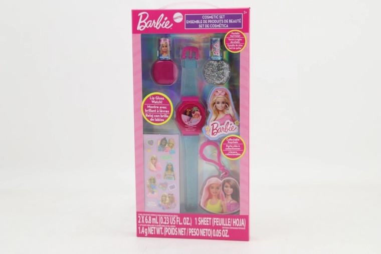 Kosmetikset Barbie mit Lippenstift und Nagellacken