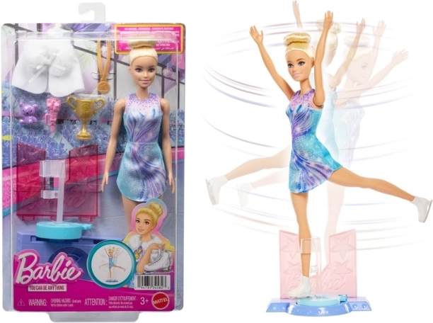 Barbie Eiskunstlaufpuppe mit Zubehör