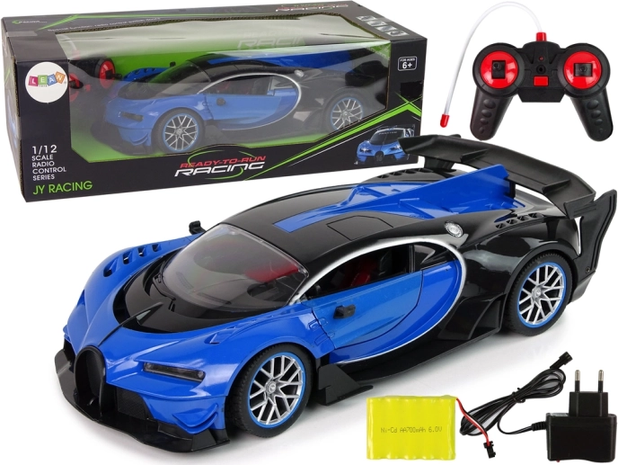 RC Sportwagen 1:12 mit ferngesteuerter Türöffnung und LED-Lichtern