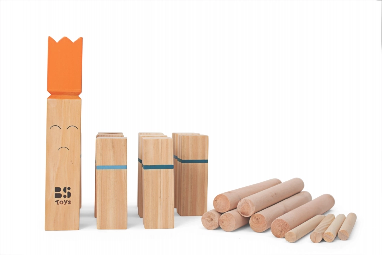 Kubb – Wikingerschach aus Massivholz für Outdoor-Spaß
