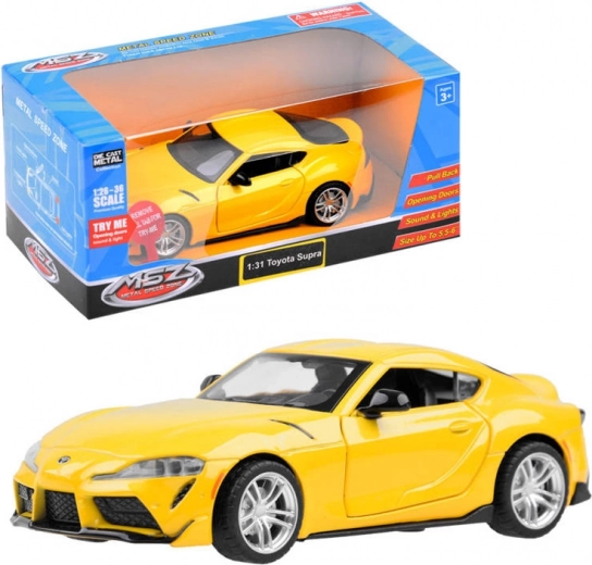 Metallmodellauto TOYOTA GR Supra 1:31 mit Licht und Sound