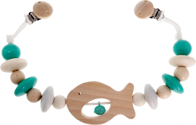 Hess Kinderwagenkette türkis Fischchen