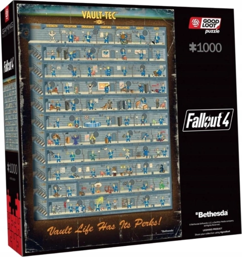 Good Loot Puzzle Fallout: Perk-Poster – 1000 Teile