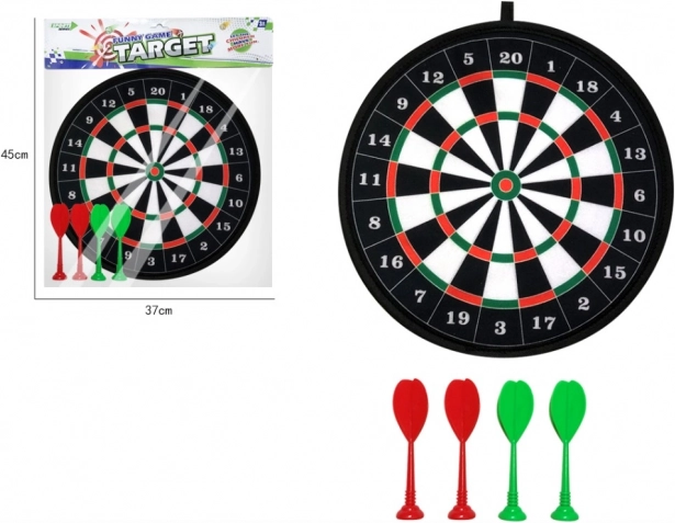 Zielscheibe mit Pfeilen 36 cm