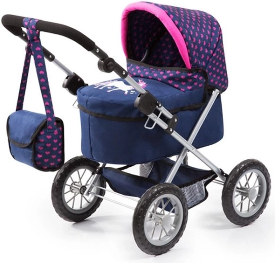 Bayer Puppenwagen Trendy blau-rosa