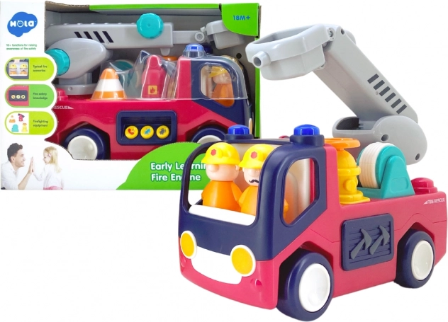 Interaktiver Kinder-Feuerwehrwagen mit Geräuschen und Lichtern
