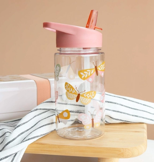 A Little Lovely Company Kinder-Trinkflasche – Schmetterlinge