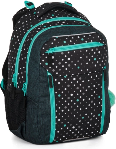 Bagmaster Porto Schulrucksack schwarz-türkis