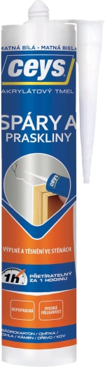 Acryl-Dichtmasse für Fugen und Risse 280 ml Weiß matt CEYS