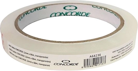 Klebeband CONCORDE 12 mm × 66 m, transparent