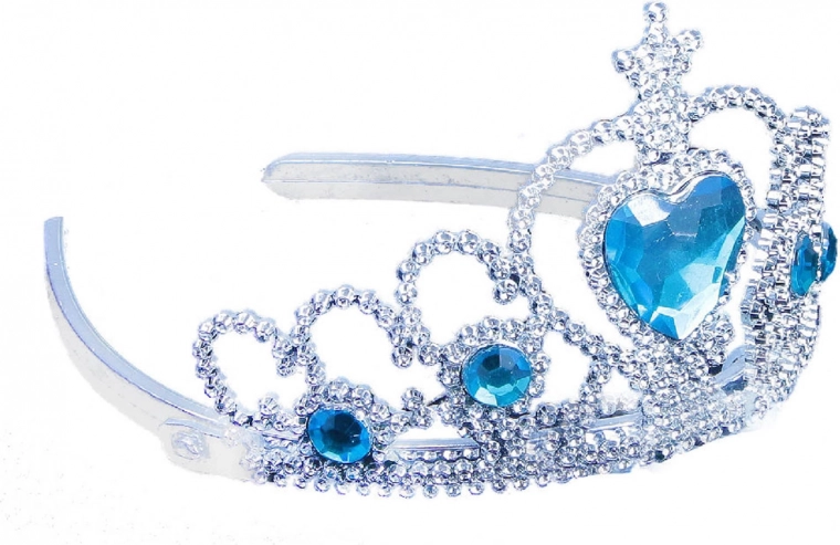 Krone Winterprinzessin mit blauen Steinchen