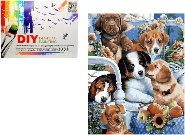 Malen nach Zahlen – Hunde