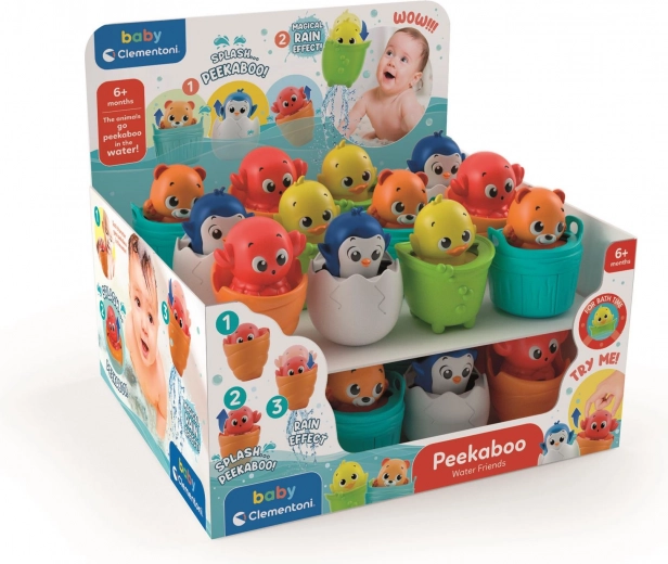 Baby Clementoni Peekaboo Wasserspiel – hervorblitzende Entchen