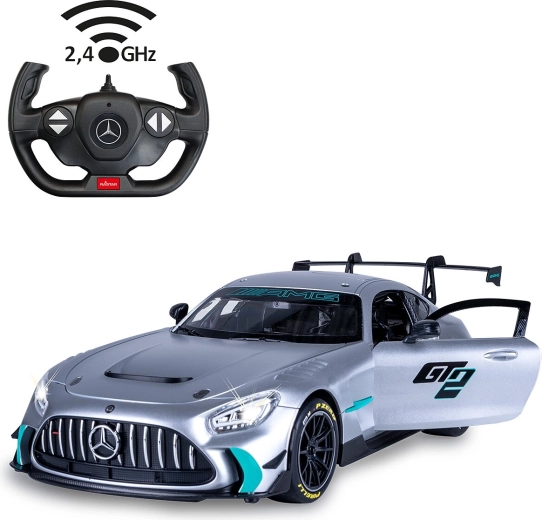 RC-Auto Mercedes-AMG GT2 im Maßstab 1:14, silber