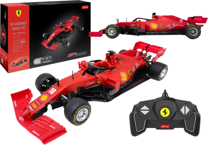 Baustein Auto RC Rastar 1:16 Formel Ferrari SF1000 Rot