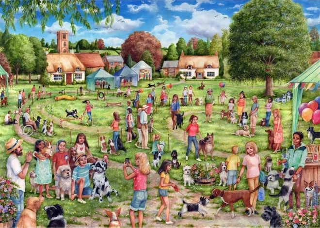 GIBSONS Puzzle Dorf-Hundewettbewerb 1000 Teile