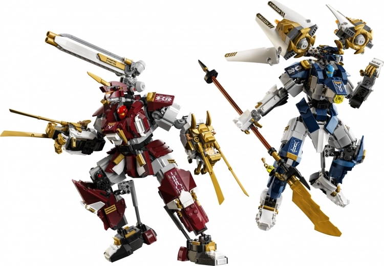 Zwei hochgradig bewegliche Titanen-Mechs
