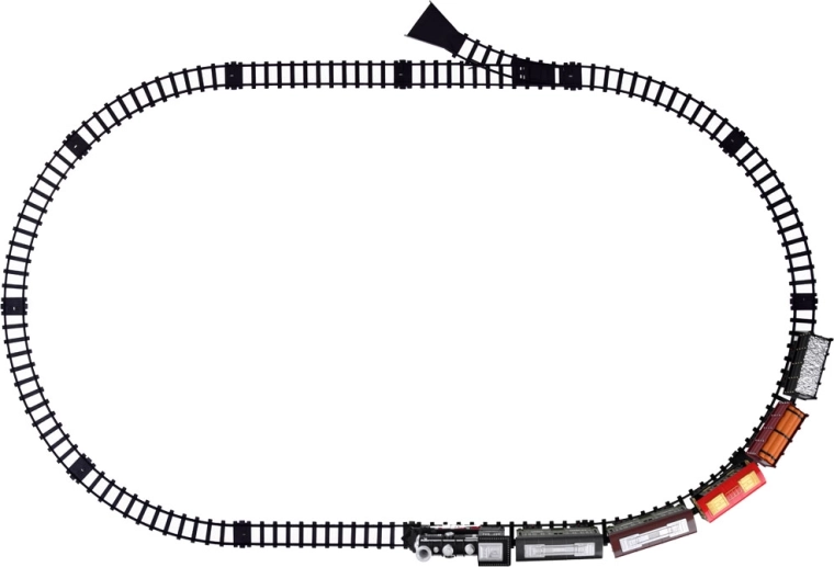 Komplette Strecke und variable Reihenfolge der Waggons