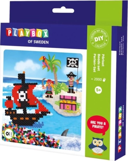 Playbox Bügelperlen Set Piraten 2000 Stück