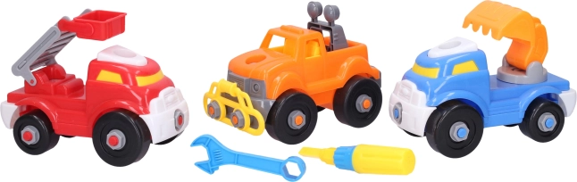 Kinder-Schraubautos 3 Stk. 16 cm