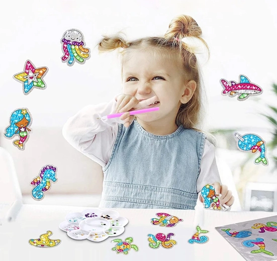 5D-Diamantaufkleber – Kreatives Mosaik für Kinder, großes Set