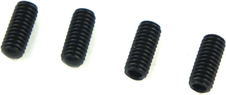 Jamara Stellschrauben M4 × 10 mm mit Rundkopf, 4 Stück