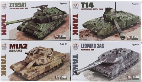 Bausatz eines Panzermodells, sortiert – 1 Stück