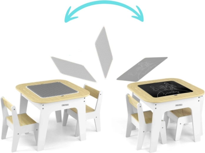 Beidseitig nutzbare Spielplatte
