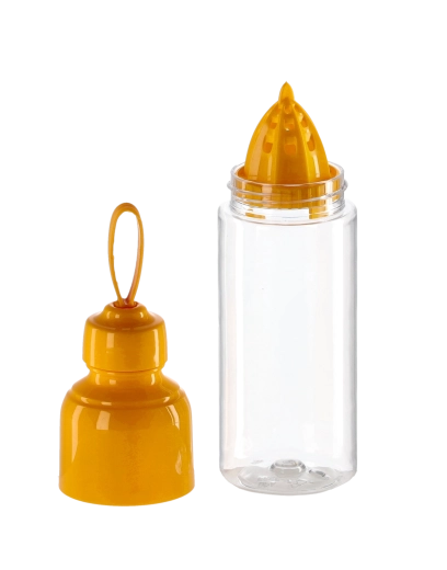 Pressen und direkt aus der Flasche trinken