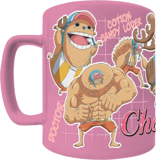 One Piece Keramikbecher mit Textilhülle – Chopper