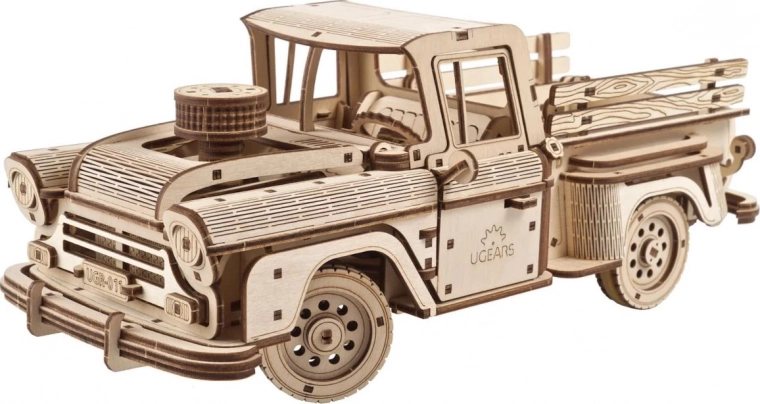 Mechanisches Holzpuzzle – US-Pick-up von UGEARS