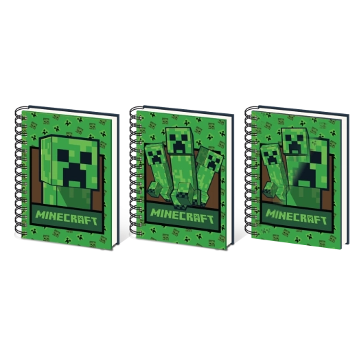 Minecraft Linsenraster-Notizbuch A5 Creeper