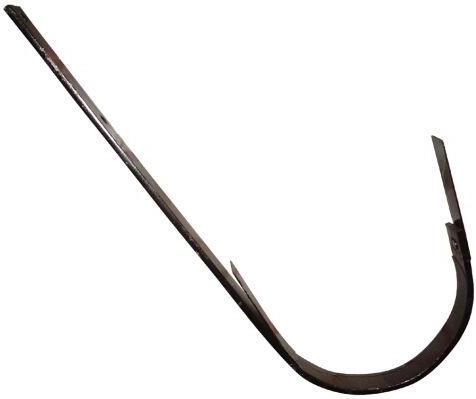 J-Halter 250 mm aus verzinktem Stahl zur Befestigung der Dachrinne