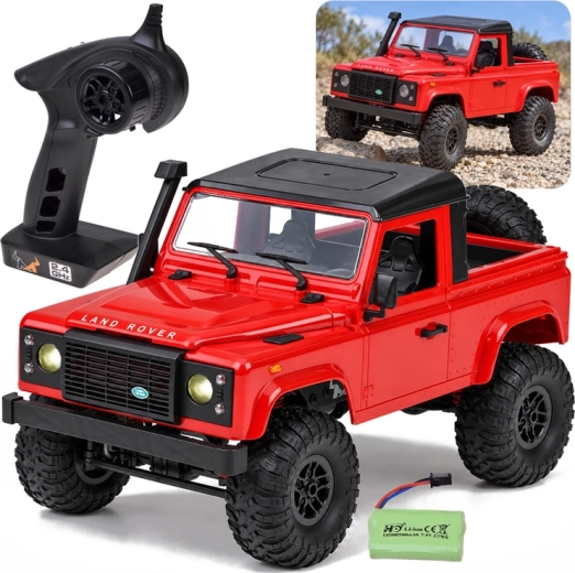 Ferngesteuertes Geländemodell Land Rover Defender Pickup 4x4 im Maßstab 1:12