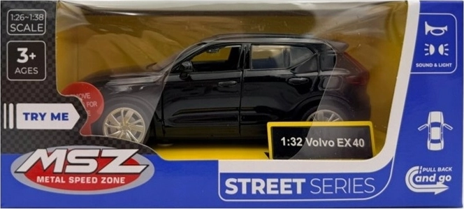 MSZ Modell Volvo EX40 mit Licht- und Soundeffekten, schwarz