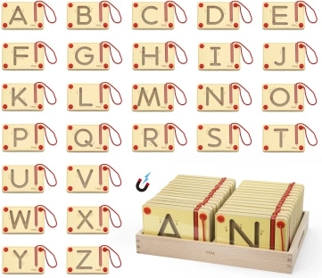 Holz-Magnet-Schreibtafeln – Buchstaben