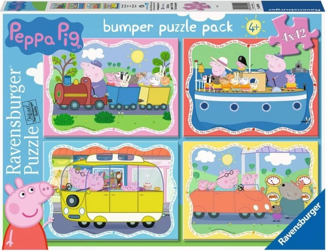 Ravensburger Puzzle Peppa Wutz 4×42 Teile