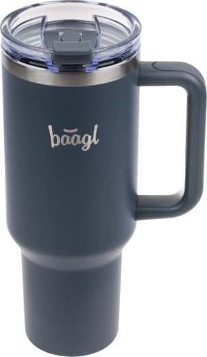Baagl B-Cup Thermobecher in Anthrazit mit Strohhalm 1,18 l