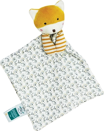 Geschenkset Doudou Fuchs mit Schmusetuch aus Bio-Baumwolle 20 cm