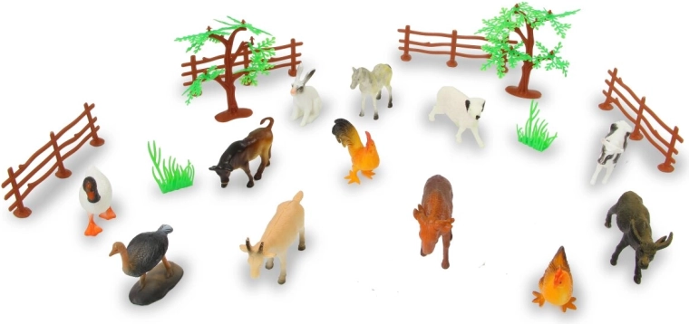 Jamara Farm Animals – Set mit 20 Teilen Farmtiere